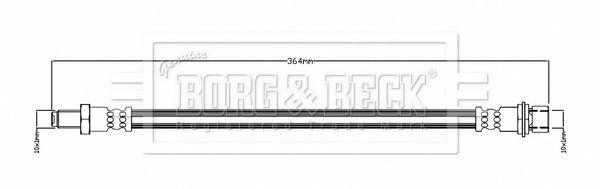 BORG & BECK Тормозной шланг BBH8225